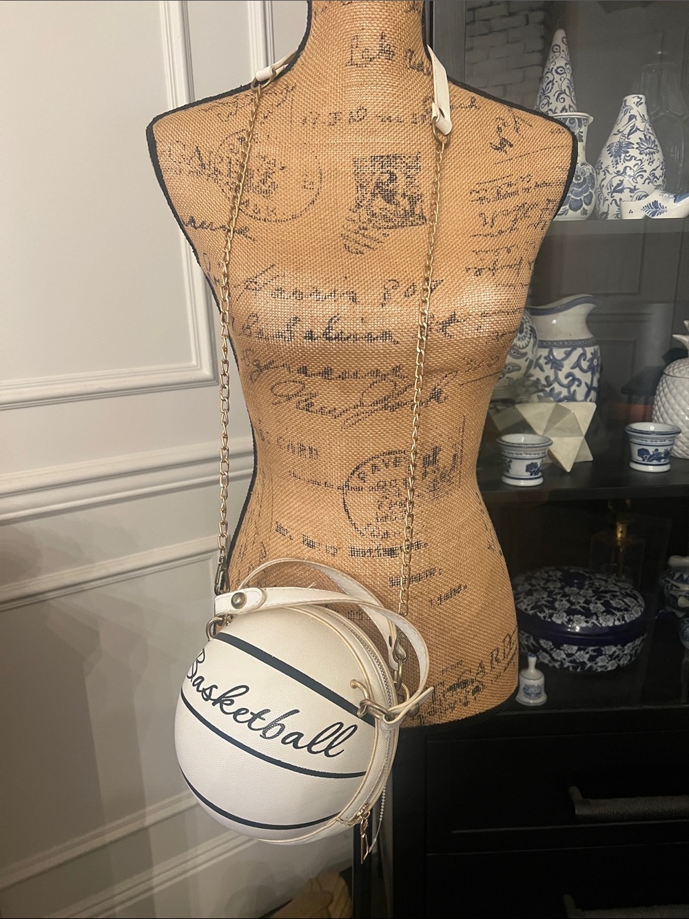 White Basketball Crossbody Bag – Novelty Women's Shoulder Purse
